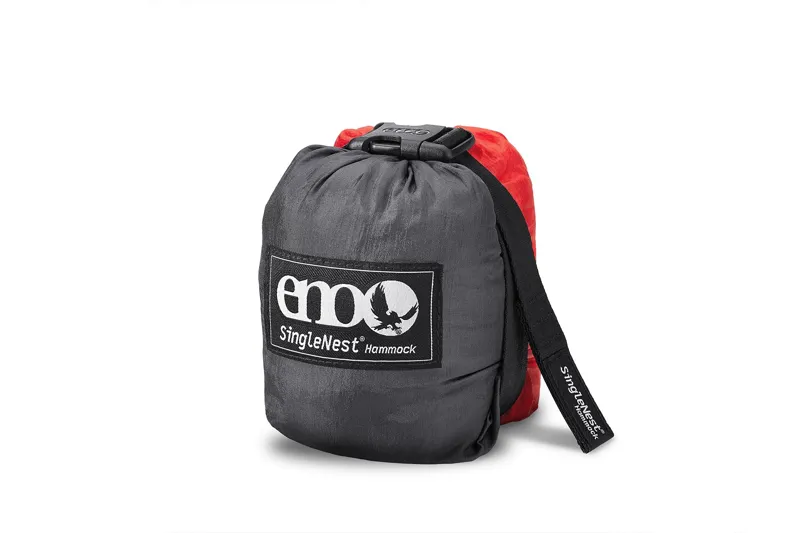 Eno SingleNest Hammock in Charcoal and Red-1