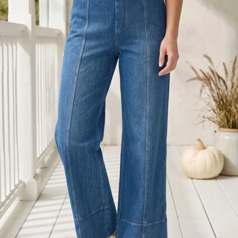 Escape Women's Comfort Knit Denim Chill Jean in Mid Wash-3