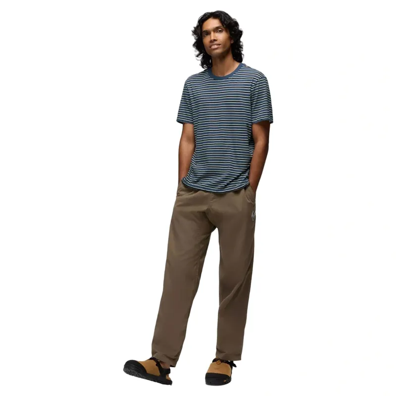 Prana Everyday Short Sleeve Tee in Bluff Blue Stripe-2