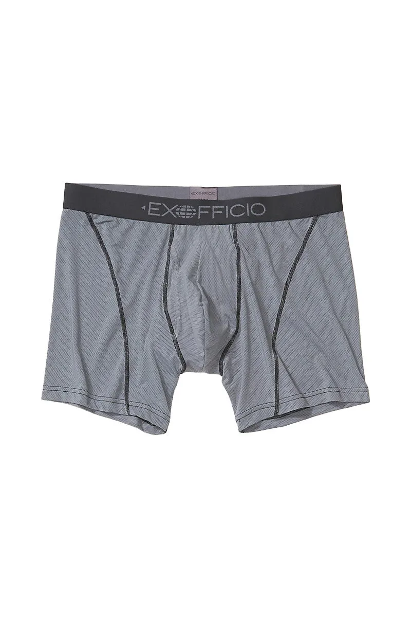 Ex Officio Give-N-Go Sport 2.0 Boxer Brief 6 in Steel Onyx Black