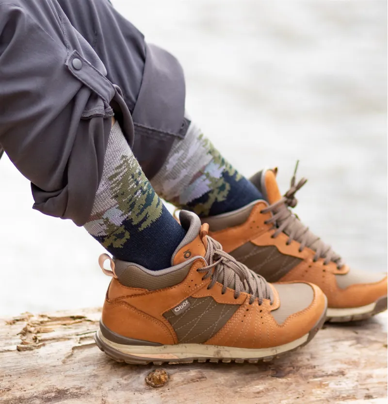 Farm To Feet Cascade Locks Light Cushion 3/4 Crew in Total Eclipse-1