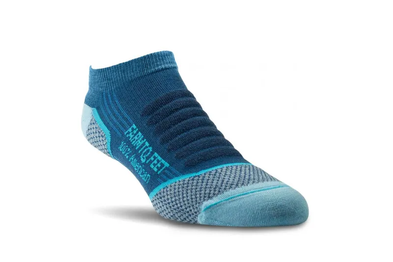 Farm To Feet Damascus Trail Light Cushion 1/4 Crew in Denim Blue