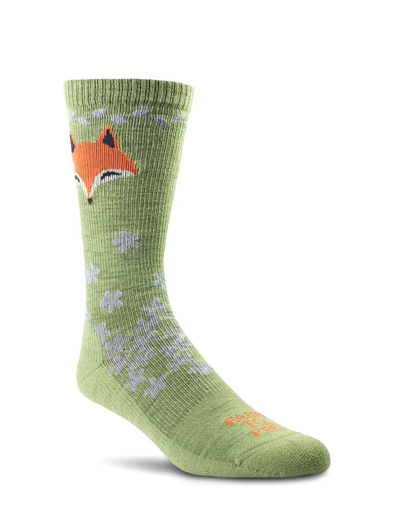 Farm To Feet Emeryville Everyday Light Cushion Crew in Mosstone