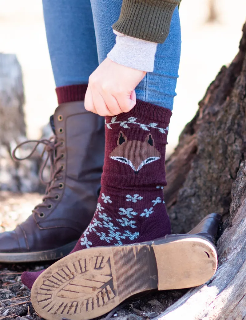 Farm To Feet Emeryville Everyday Light Cushion Crew in Plum-2