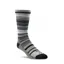Farm To Feet Ithaca Stripe No Cushion Crew in Charcoal