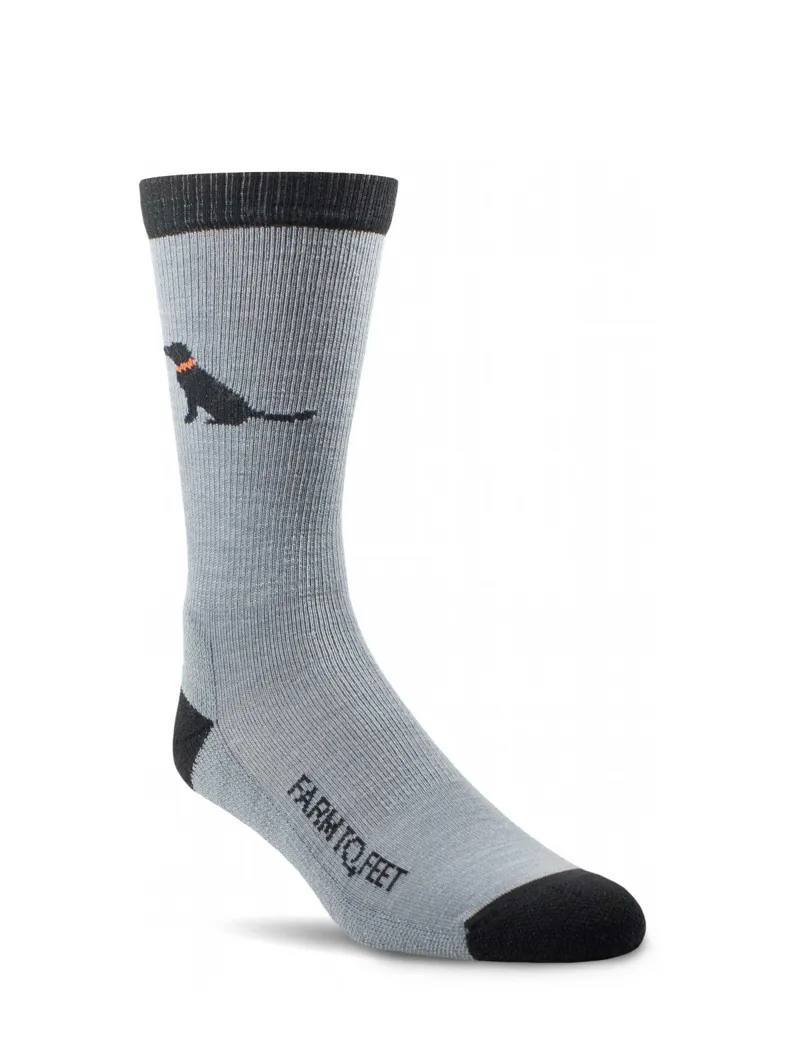 Farm To Feet Cheyenne Crew Socks - Everyday Light Cushion | Made In USA Machine Washable