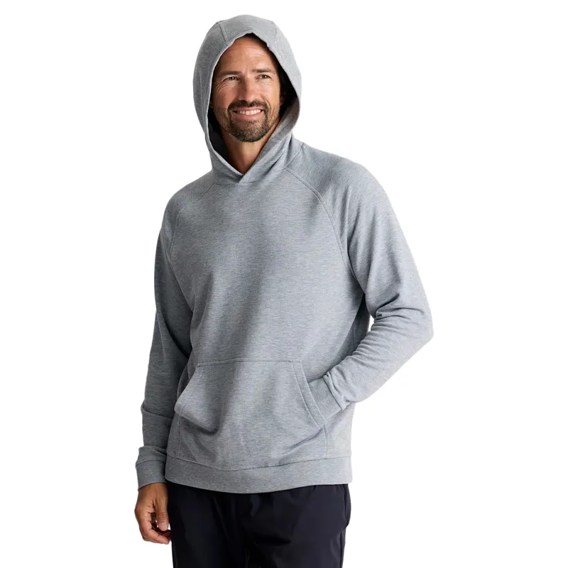 Free Fly Bamboo Lightweight Fleece Hoodie in Heather Grey-2