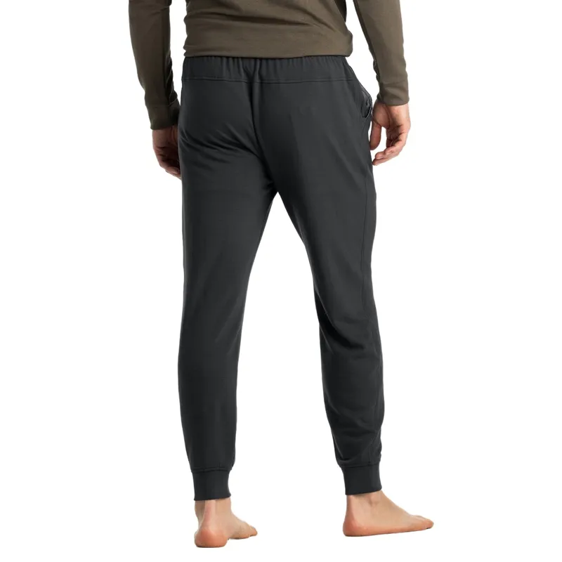 Free Fly Bamboo Lightweight Fleece Jogger in Black Sand-2