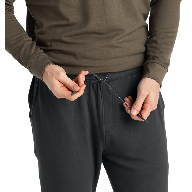 Free Fly Bamboo Lightweight Fleece Jogger in Black Sand-3
