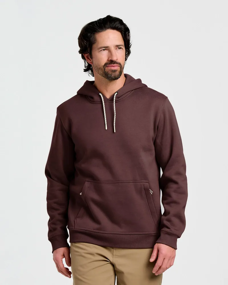 Free Fly Bamboo Northcoast Fleece Pullover Hoodie in Chestnut-2