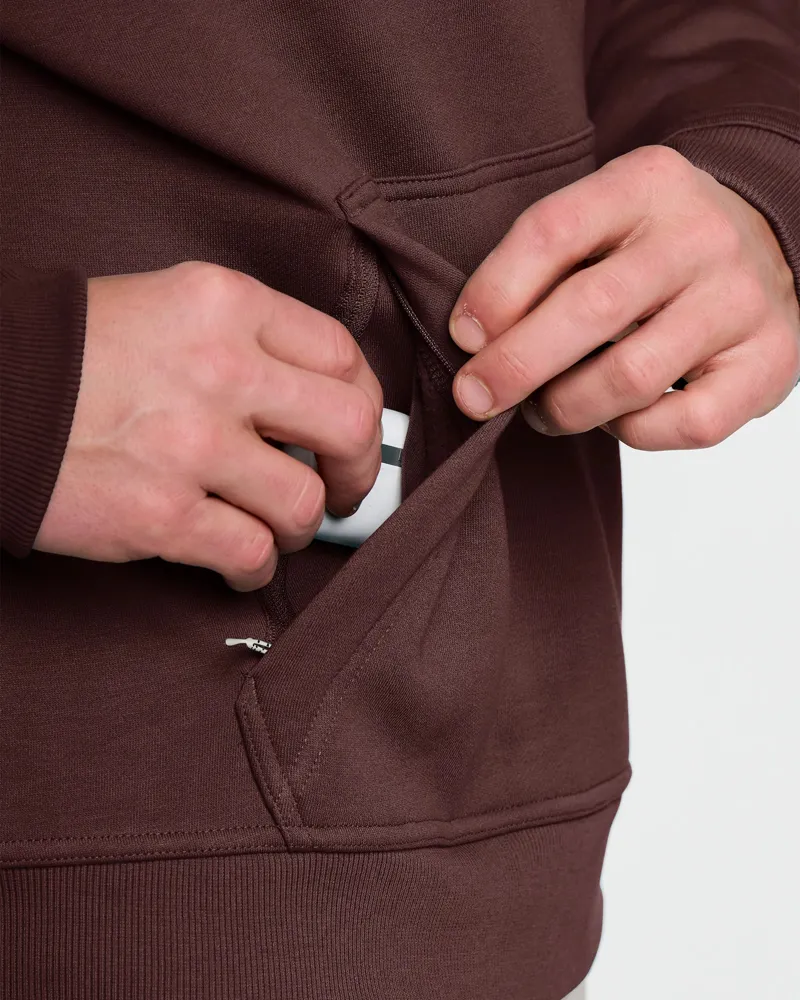 Free Fly Bamboo Northcoast Fleece Pullover Hoodie in Chestnut-4