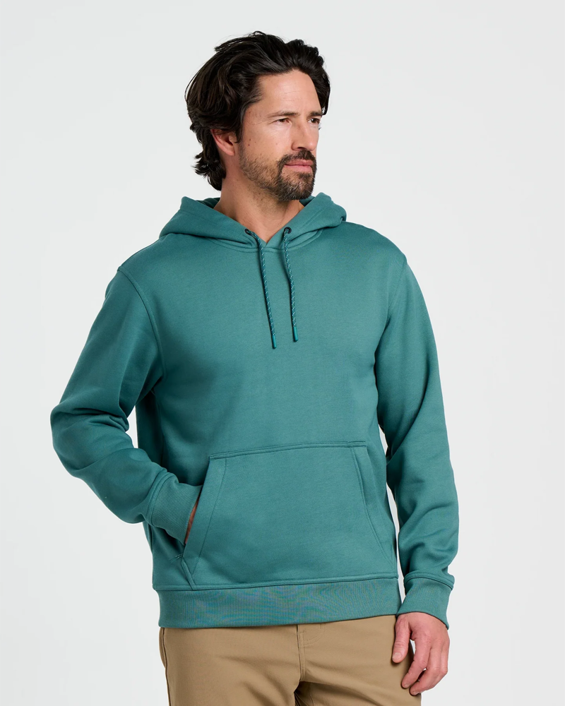 Free Fly Bamboo Northcoast Fleece Pullover Hoodie in Sea Pine-2