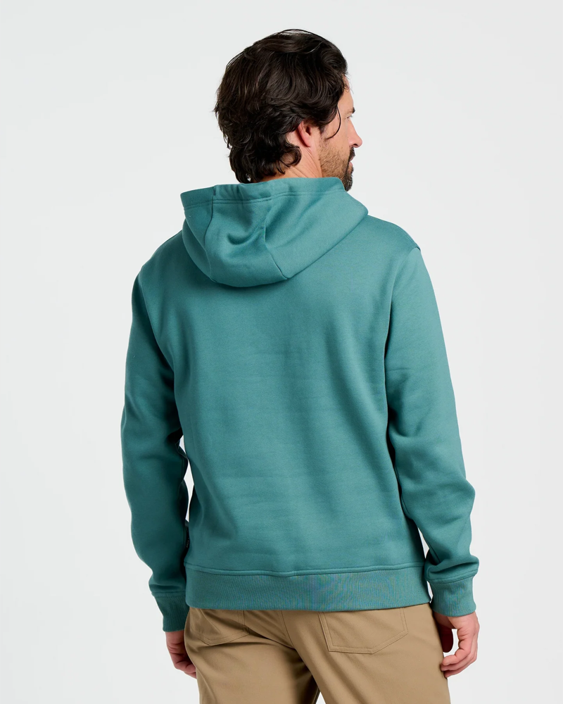 Free Fly Bamboo Northcoast Fleece Pullover Hoodie in Sea Pine-3