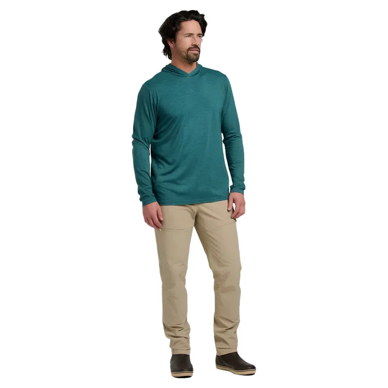 Free Fly Bamboo Shade Hoodie in Heather Sea Pine-3