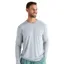 Free Fly Bamboo Shade Long Sleeve in Heather Aspen Grey