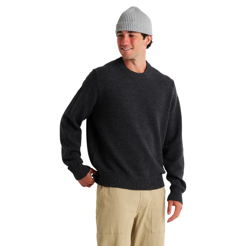 Free Fly Coastloom Crew Sweater in Heather Anthracite-1