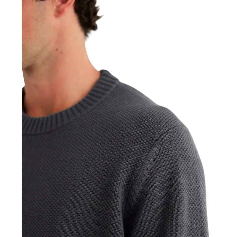 Free Fly Coastloom Crew Sweater in Heather Anthracite-2