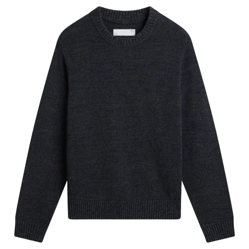 Free Fly Coastloom Crew Sweater in Heather Anthracite-4