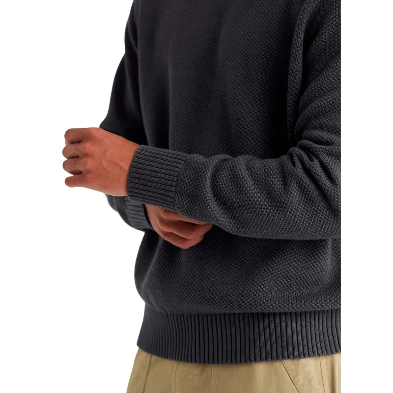 Free Fly Coastloom Crew Sweater in Heather Anthracite-3