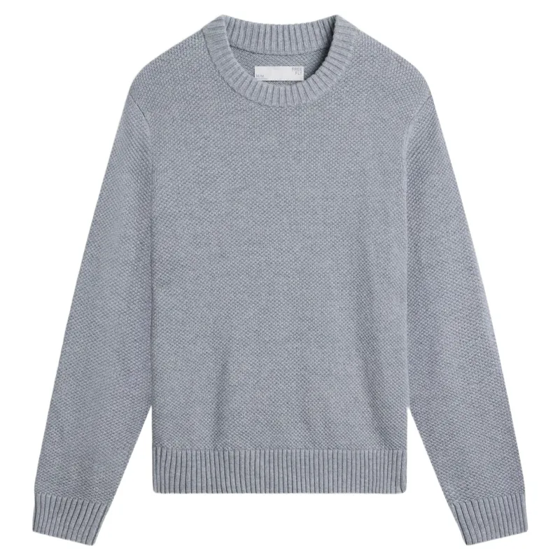 Free Fly Coastloom Crew Sweater in Heather Light Grey-4