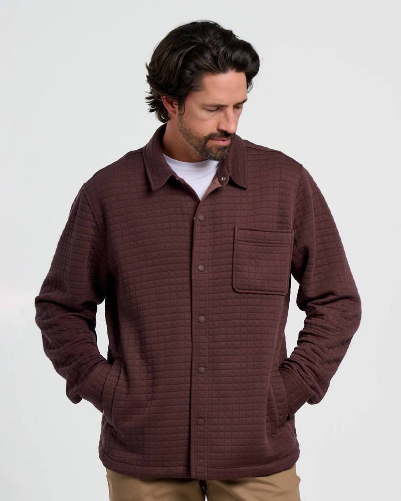 Free Fly Downvalley Overshirt in Chestnut