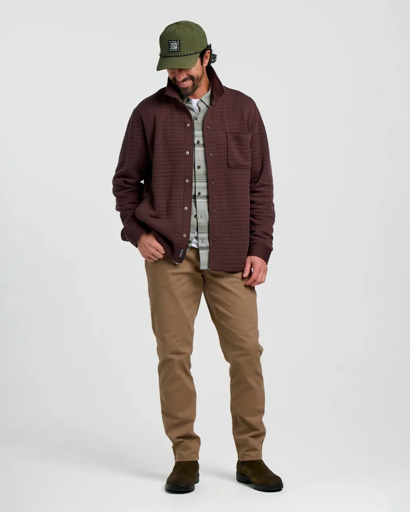 Free Fly Downvalley Overshirt in Chestnut-1