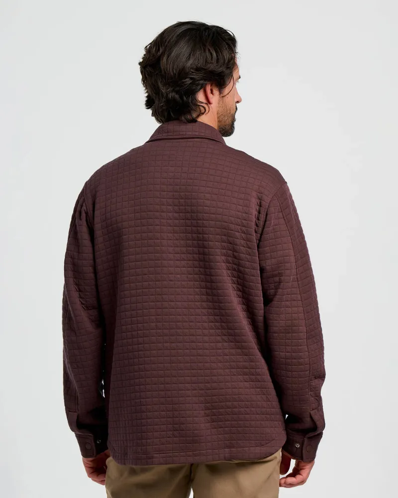 Free Fly Downvalley Overshirt in Chestnut-2