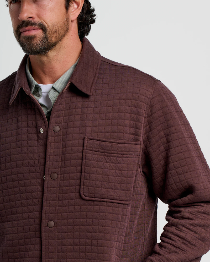 Free Fly Downvalley Overshirt in Chestnut-3