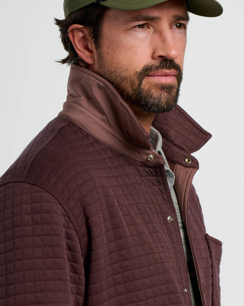 Free Fly Downvalley Overshirt in Chestnut-4