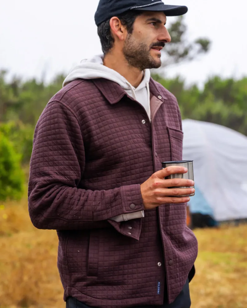 Free Fly Downvalley Overshirt in Chestnut-5