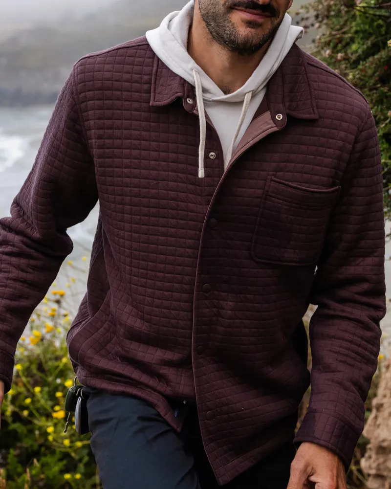 Free Fly Downvalley Overshirt in Chestnut-6