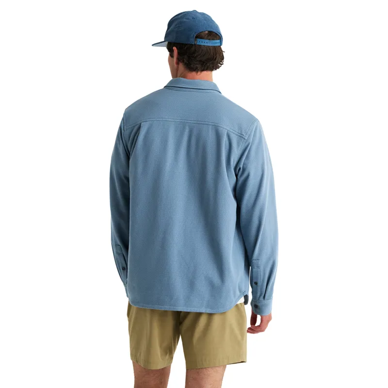 Free Fly Gallatin Overshirt in Pacific Blue-1