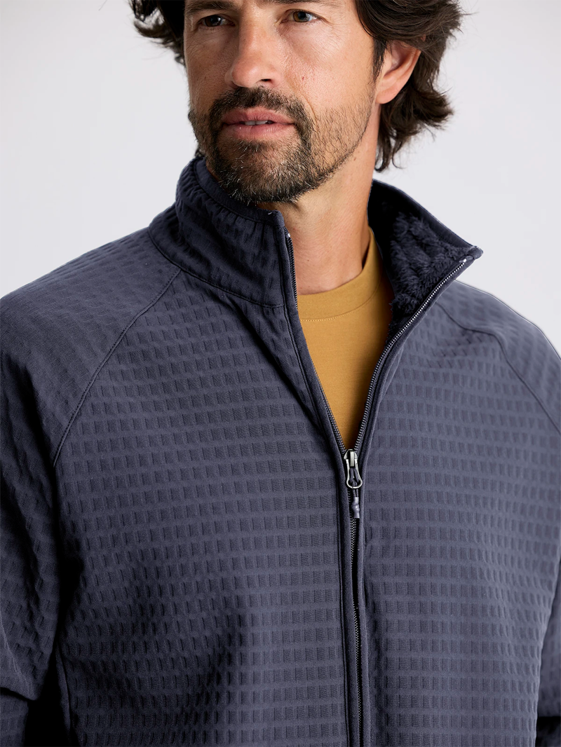 Free Fly Gridback Fleece Jacket in Storm Cloud-3