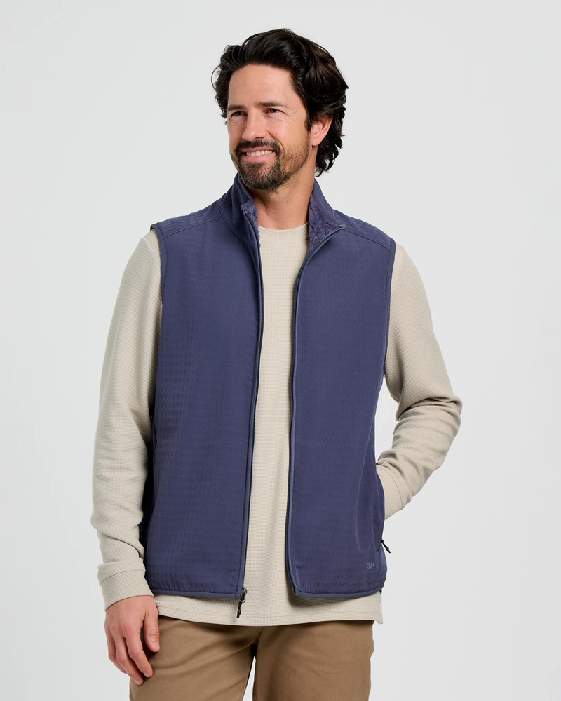 Free Fly Gridback Fleece Vest in Storm Cloud