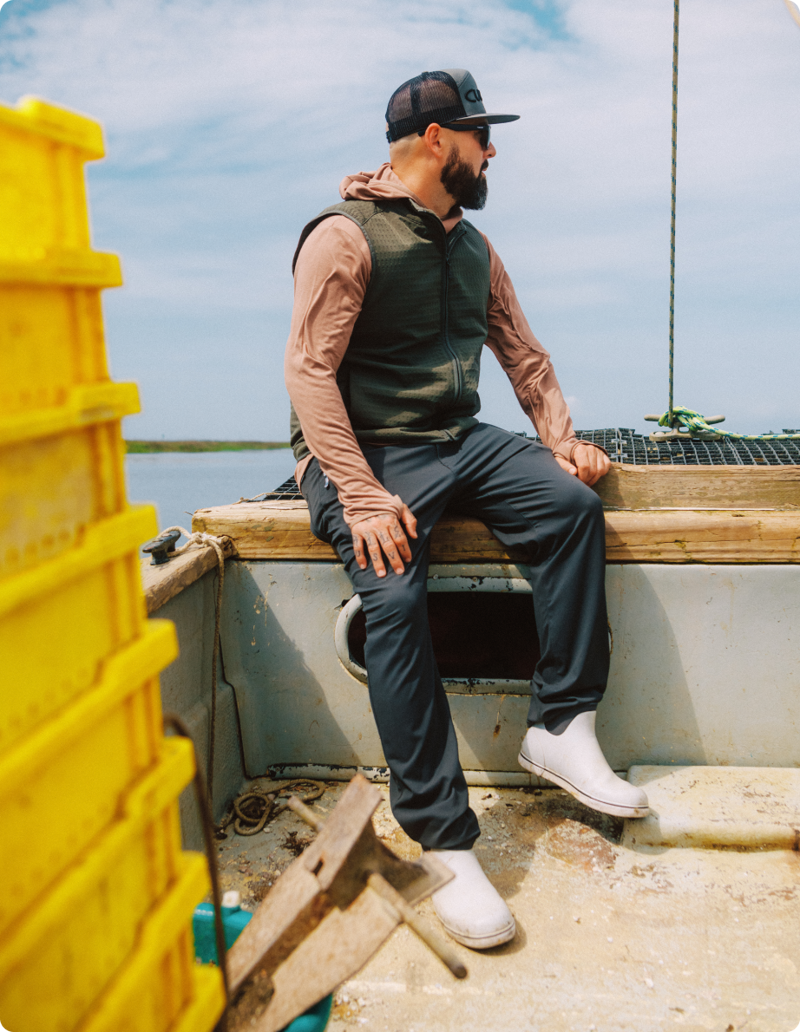 Free Fly Passage 5 Pocket Pant in Black Sand-6