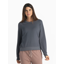 Free Fly Women's Bamboo Lightweight Fleece Crew in Storm Cloud
