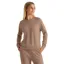 Free Fly Women's Bamboo Lightweight Fleece Crew in Fossil