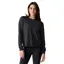 Free Fly Women's Bamboo Lightweight Fleece Crew in Heather Black