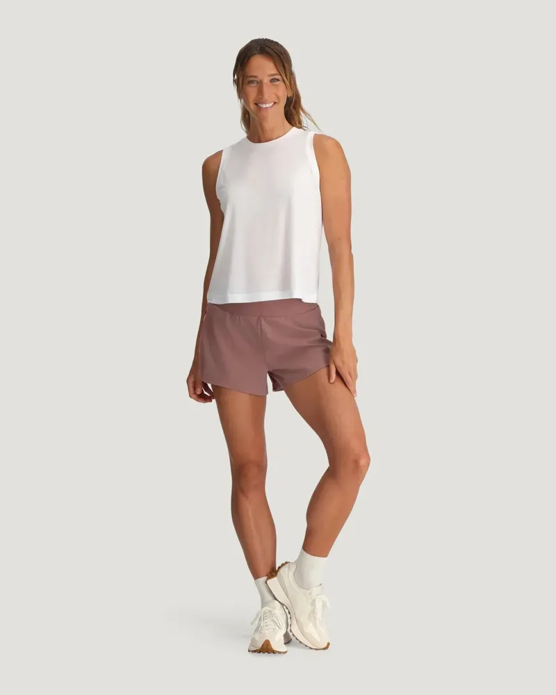 Free Fly Women's Bamboo-Lined Active Breeze Short 3'' in Fig-2