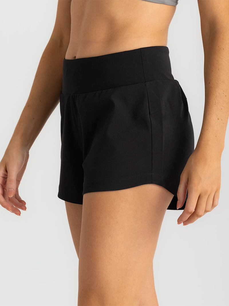 Free Fly Women's Bamboo-Lined Active Breeze Short in Black-2
