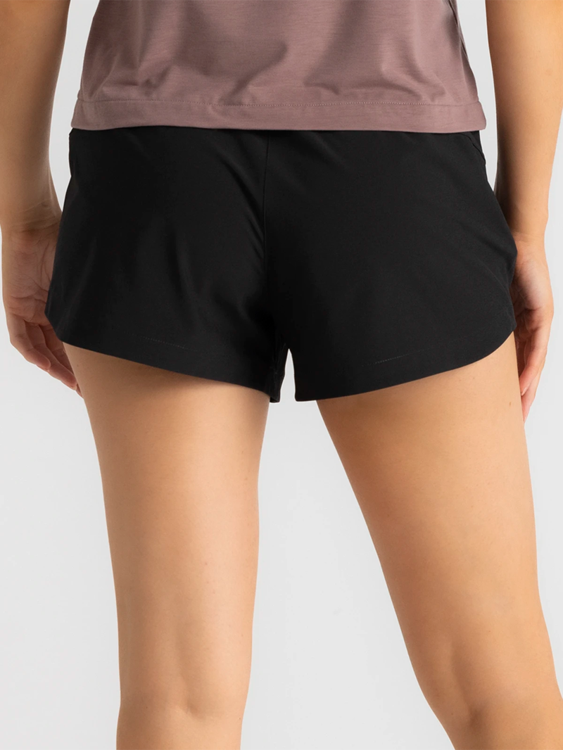 Free Fly Women's Bamboo-Lined Active Breeze Short in Black-3
