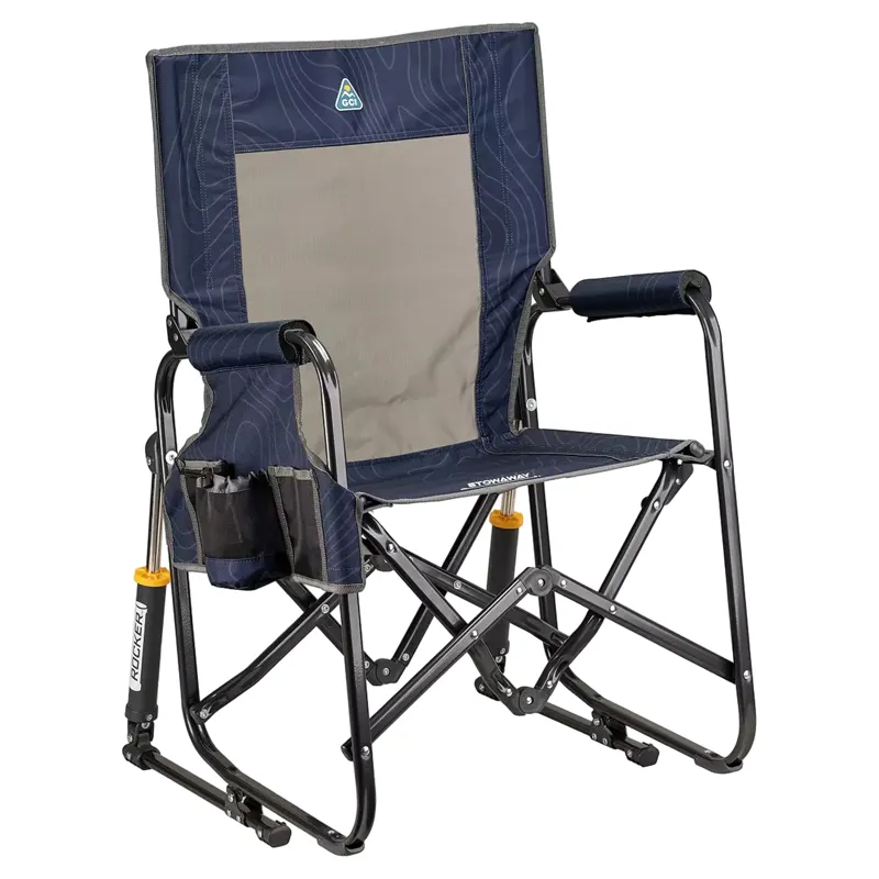 GCI Outdoor Stowaway Rocker in Navy Topo