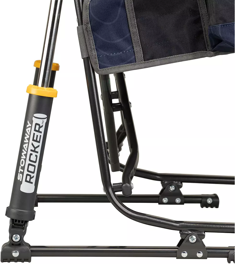 GCI Outdoor Stowaway Rocker Chair in Navy Topo-5