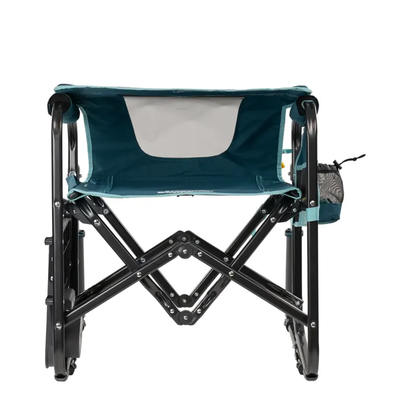 GCI Outdoor Stowaway Rocker w/ Side Table in Teal-3