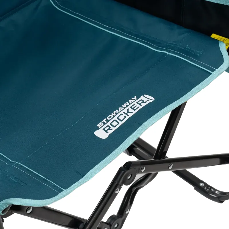 GCI Outdoor Stowaway Rocker w/ Side Table in Teal-6