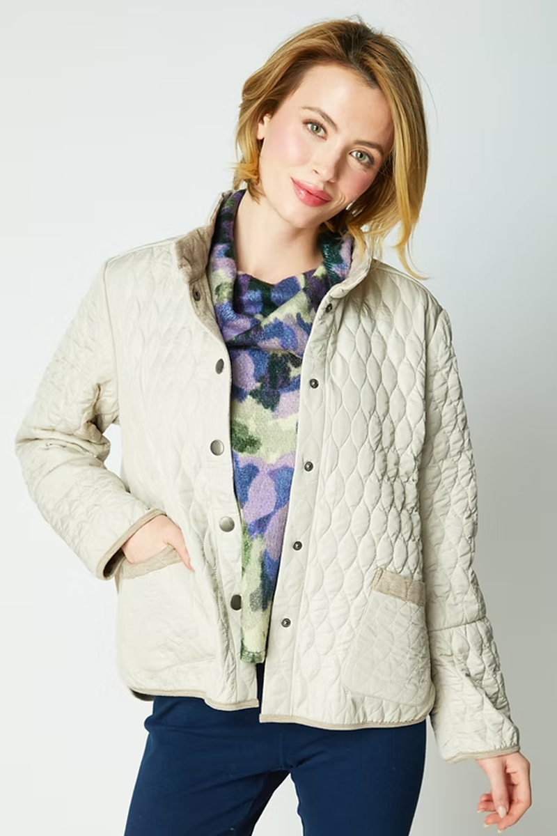 Habitat Double Faced Quilts Urban Jacket in Dove