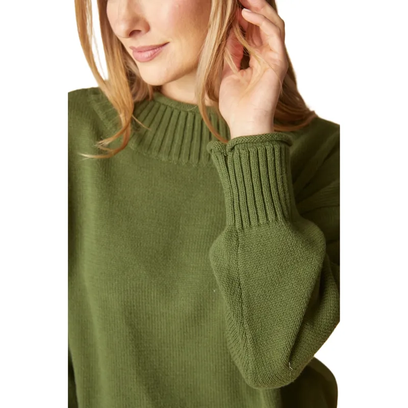 Habitat Fireside Shaker Cozy Cabin Sweater in Fern-2