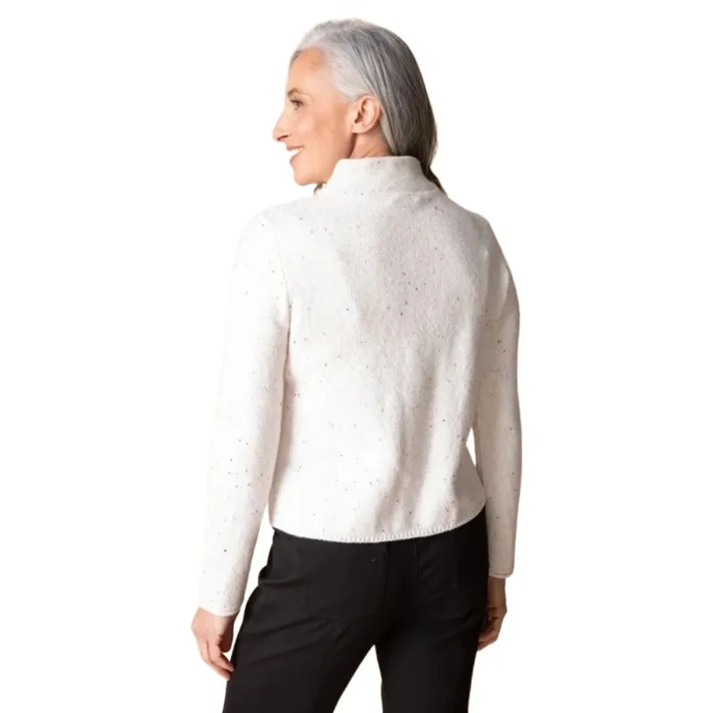 Habitat Harvest Tweed Birchwood Cardigan in Winter White-1