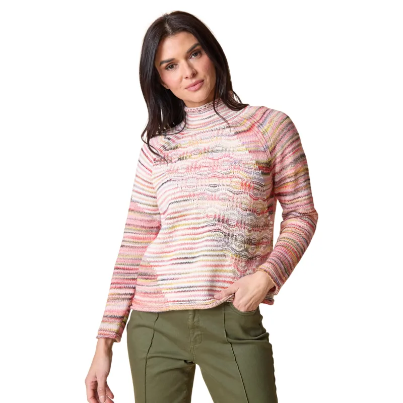 Habitat Highland Hues Mixed Stitch Pullover in Wineberry-1