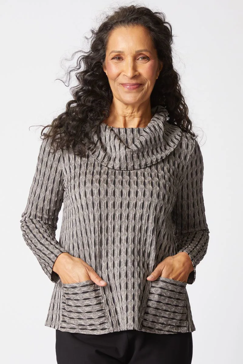 Habitat Newport Knit Pocket Top in Driftwood
